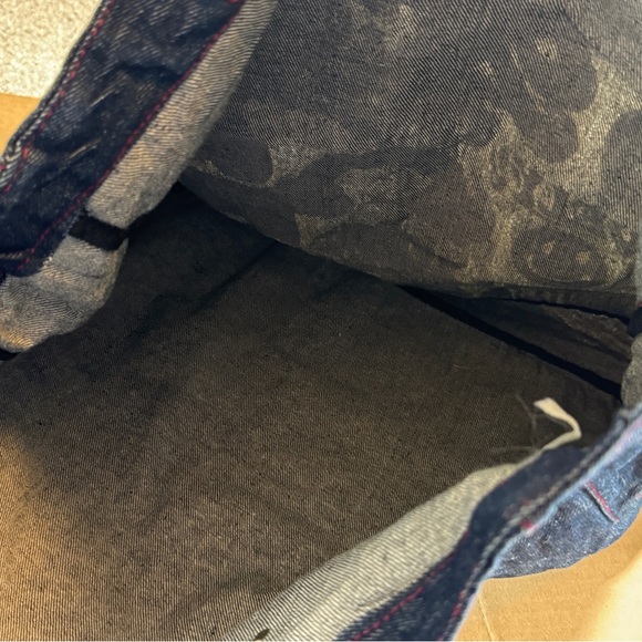 Denim Tote Bag with Colorful Patches - Picture 10 of 10